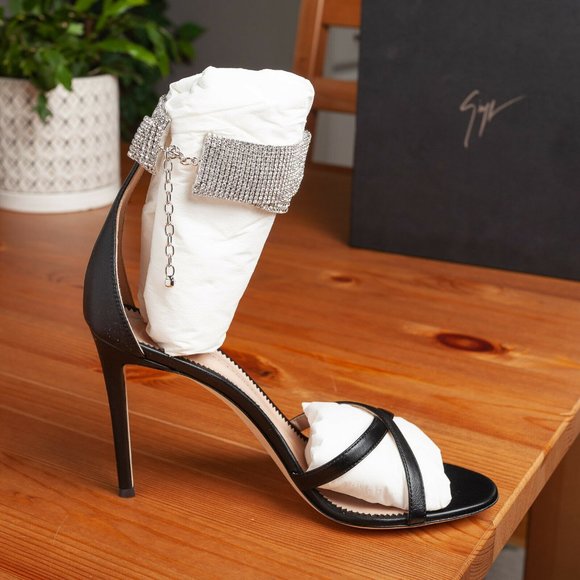 Giuseppe Zanotti E900149 Swarovski Heeled Sandals - Size 9.5 M (39.5 EU) - Picture 5 of 11